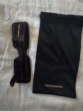 Dolce & Gabbana Havana Brown Square Sunglasses Made in Italy